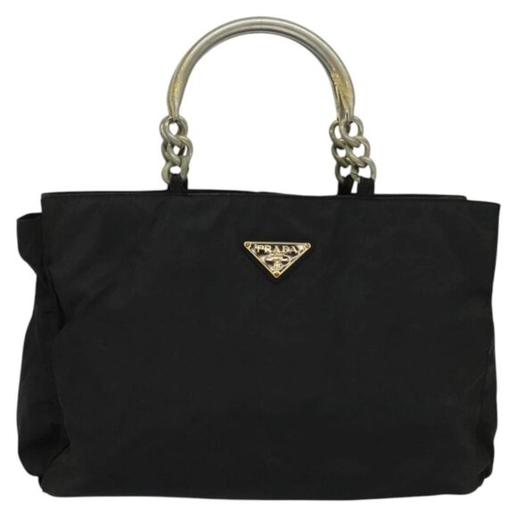 PRADA Tote Bag Nylon Black Auth - Picture 9 of 16